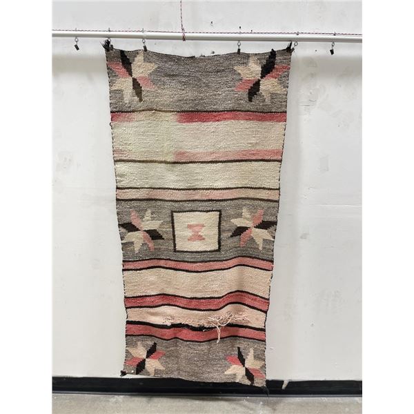Navajo Indian Saddle Blanket Rug