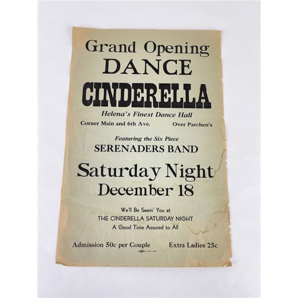 Helena Montana Cinderella Dance Hall Poster