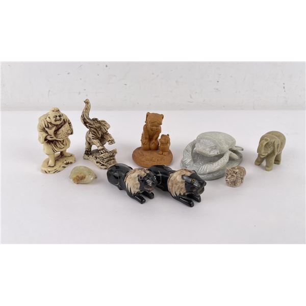 Collection of Miniature Animal Figurines
