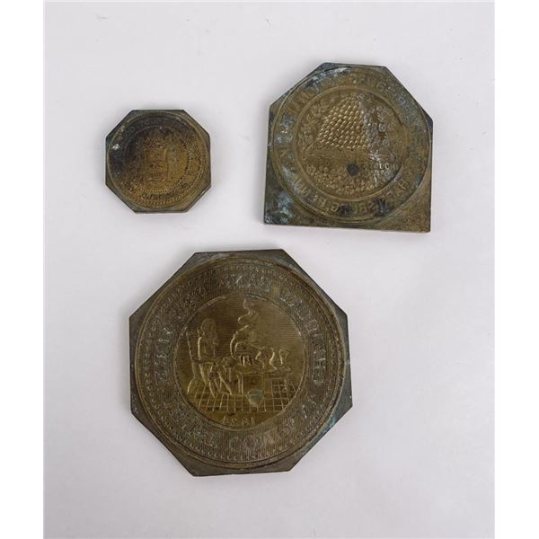 Collection of Bank Printing Embossing Plates