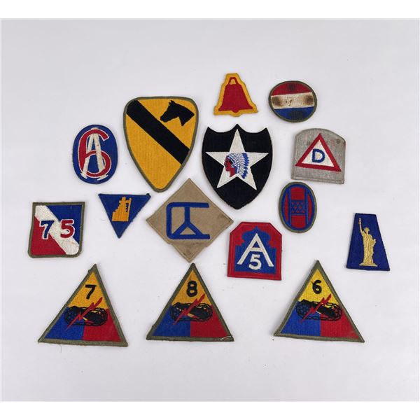 Collection of WW2 US Army Patches