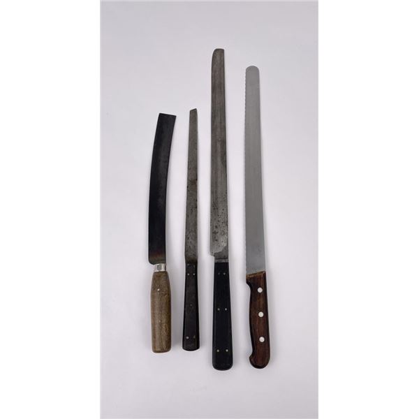 Collection of Antique Butcher Kitchen Knives