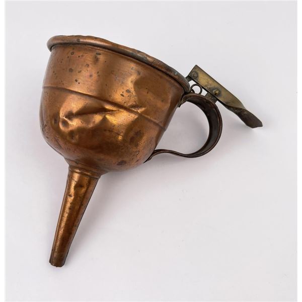 Antique Copper Funnel