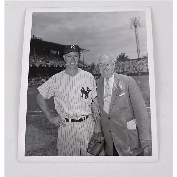 Mickey Mantle Baseball Photo