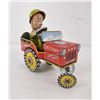 Image 2 : G.I. Joe and his Jouncing Jeep Wind Up Tin Toy