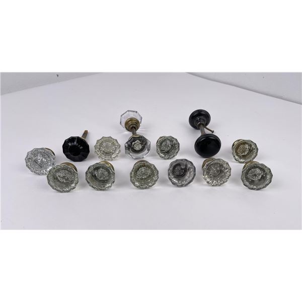 Group of Antique Glass Door Knobs