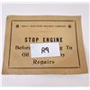 Image 3 : Great Northern Railway Stop Engine Sign