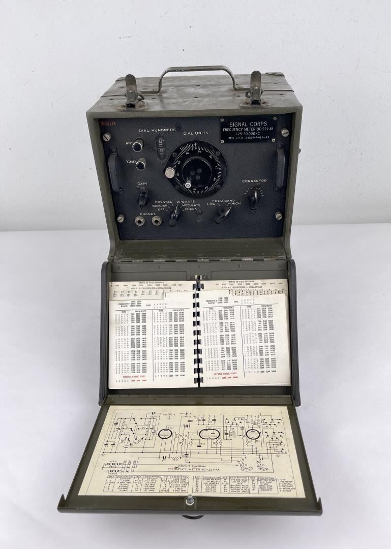 Meter Vt Rms Army US Army Signal Corps Frequency Meter