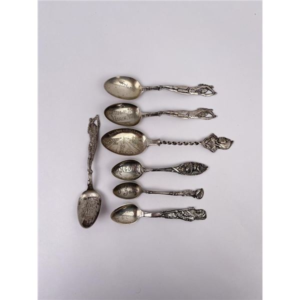 Sterling Silver Souvenir Spoons Indians