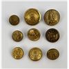 Image 1 : Railroad Military Mail Uniform Buttons