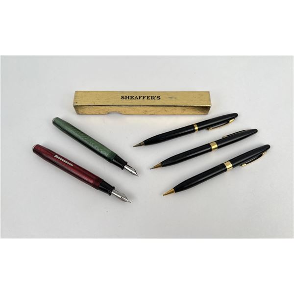 Group of Fountain Pens and Mechanical Pencils