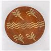 Image 1 : Pennsylvania Redware Slip Decorated Plate