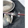 Image 10 : Large Silver Plate Charger and Pewter Bowl