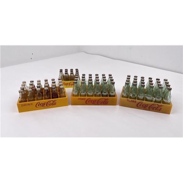 RARE LOT PUPLICITAIRE De 9 Bouteilles Miniatures Coca-Cola