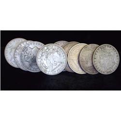 LOT OF 20 MORGAN SILVER DOLLARS 1878-1921