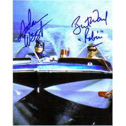 Adam West & Burt Ward autographed photo