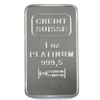 Image 1 : Credit Suisse 1oz .9995 Fine Platinum Bar with Certificate (Tax Exempt)