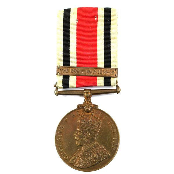 NAMED Special Constabulary Long Service Medal for 9 Years Service with Clasp for Great War - Great B