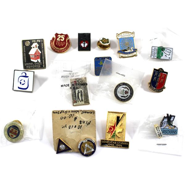16x Miscellaneous Enameled Pins. See image for variety.