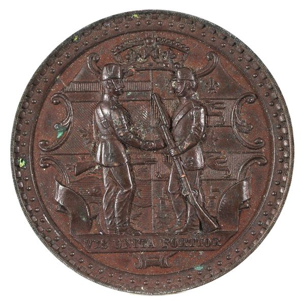 Dominion of Canada Rifle Association ND (c. 1868-) Prize Medal, UNNAMED, 36.6g Bronze, 44mm.