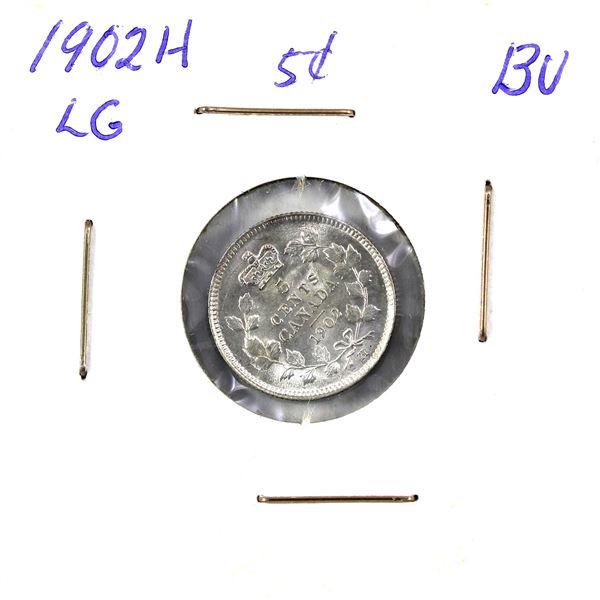 5-cent 1902H Brilliant Uncirculated. Bright, Radiant Lustre