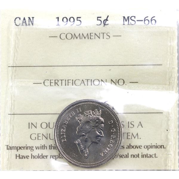 5-cent 1995 ICCS MS66