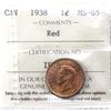 Image 1 : 1-cent 1938 ICCS MS65, Red
