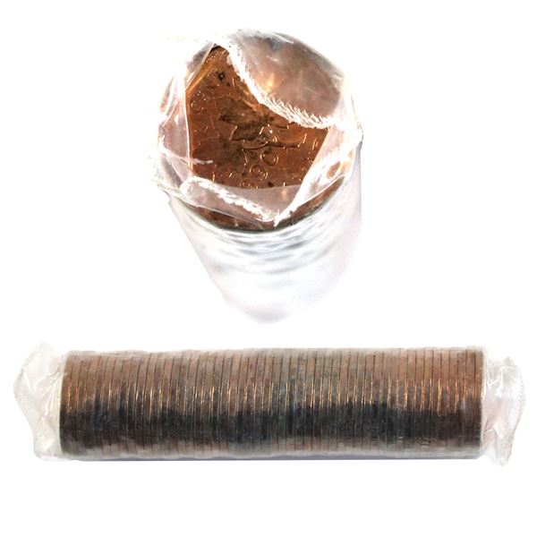 *Canada 1990 1-cent Roll of 50pcs. Sold As-Is