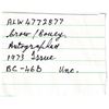 Image 3 : *Autographed!* BC-46b 1973 $1 UNC Crow-Bouey ALW. Signed: "Mary Jane with all good wishes J. Crow"