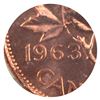 Image 3 : 1-cent 1963 Hanging 3 ICCS MS65 Red. Attractive Lustre and Bright Flame-Red Colouration