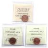 Image 2 : 1-cent 1968 MS66, 1986 MS65, & 2000 MS66 ICCS Red. 3pcs.
