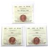 Image 1 : 1-cent 2003 OE, 2003P OE, & 2003 NE ICCS MS66 Red. 3pcs.