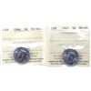 Image 1 : 5-cent 1944 & 1945 ICCS MS65. 2pcs.