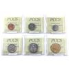 Image 2 : Full Run 1988 PCCS (Professional Coin Certification System) MS67 NBU. 6pcs.