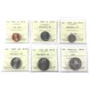 Image 1 : Mixed Lot 1999P & 1999 ICCS Certified MS66. Incl: 1999P 1-cent to 50-cent NBU, & 1999 Medallion. 6pc