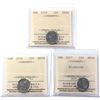 Image 1 : 2014, 2015 & 2017 Canada 10-cent ICCS MS66. 3pcs
