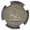 Image 2 : Fiji Silver 1934 Shilling NGC MS61. Handsome, Soft Lavender Patina