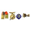 Image 1 : 6x 1911-ND Assorted Tokens and Pins. Incl: 1911 George V Coronation Pin-Enameled, & More! 6pcs.