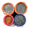 Image 1 : 4x 2005-P Canada Original Rolls - 1-cent, 5-cent VE Day, 25-cent Alberta & 25-cent Veteran. 4 rolls