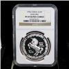 Image 2 : China Silver 1996 10 Yuan Unicorn NGC PF69 Ultra Cameo. Fine Silver (Tax Exempt)