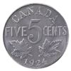 Image 2 : 5-cent 1924 ICCS Certified MS63. Soft Satin Fields Throughout