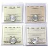 Image 1 : 10-cent 1937, 1938, 1939 & 1940 ICCS MS63. 4pcs