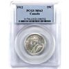 Image 1 : 25-cent 1912 ICCS/PCGS MS63. Choice Eye Appeal