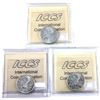 Image 2 : 25-cent 1947 ML, 1948 & 1949 ICCS MS63. 3pcs