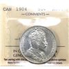 Image 1 : 50-cent 1904 ICCS AU55. Lustrous blast white key date with nice eye appeal.