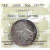 Image 1 : 50-cent 1910 Edwardian Leaves ICCS VF30