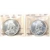Image 1 : Silver $1 1935 & 1936 ICCS MS64. 2pcs