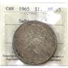 Image 1 : Silver $1 1965 SB P5 ICCS MS65