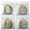 Image 1 : Silver $1 1965 LB B5, 1965 SB P5, 1966 Large Beads & 1967 ICCS MS64. 4pcs