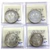 Image 2 : Silver $1 1965 LB B5, 1965 SB P5, 1966 Large Beads & 1967 ICCS MS64. 4pcs